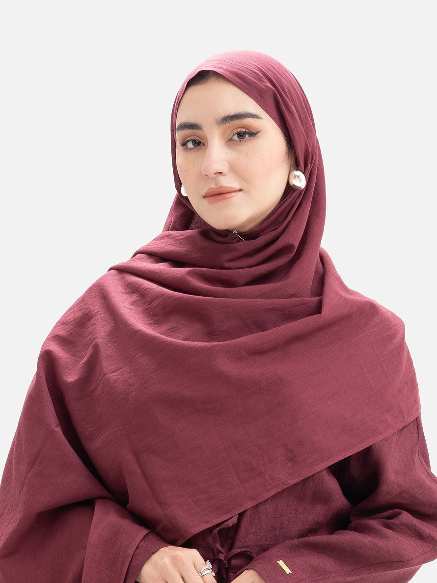 Handwoven Cotton - Maroon