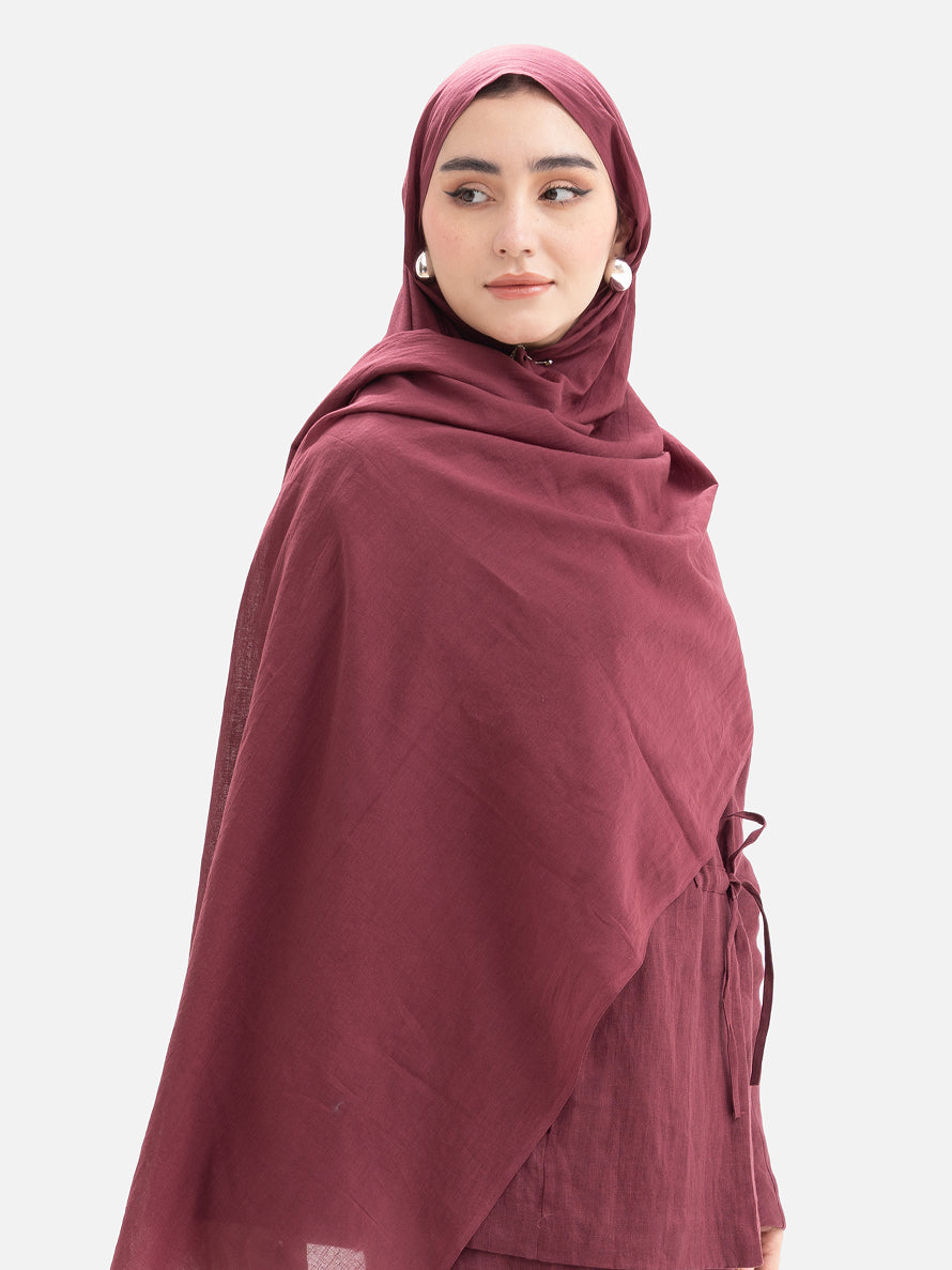 Handwoven Cotton - Maroon