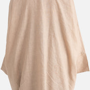 Linen Abaya Front Open - Beige