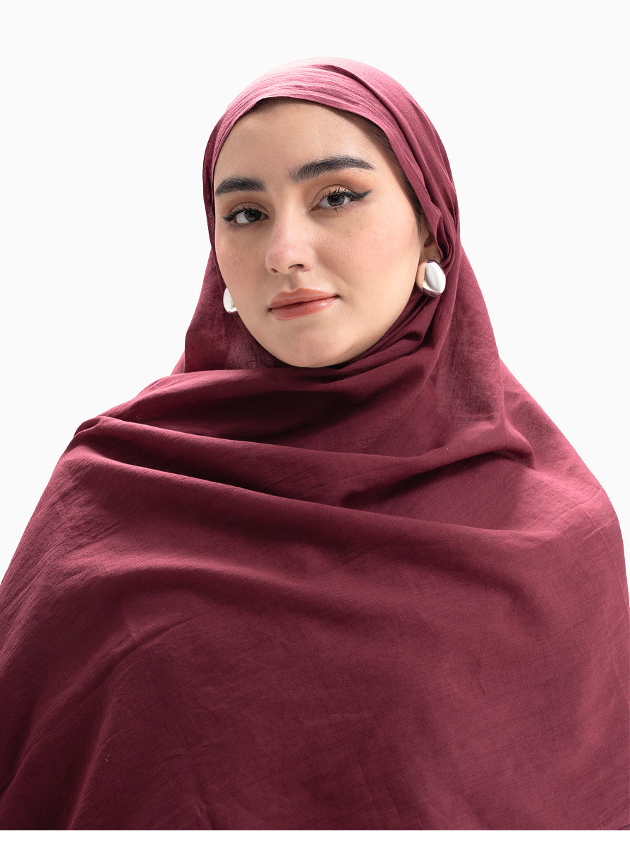 Handwoven Cotton - Maroon