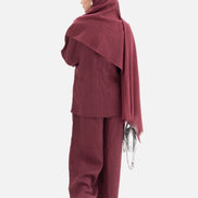 Linen Kimino Set - Maroon